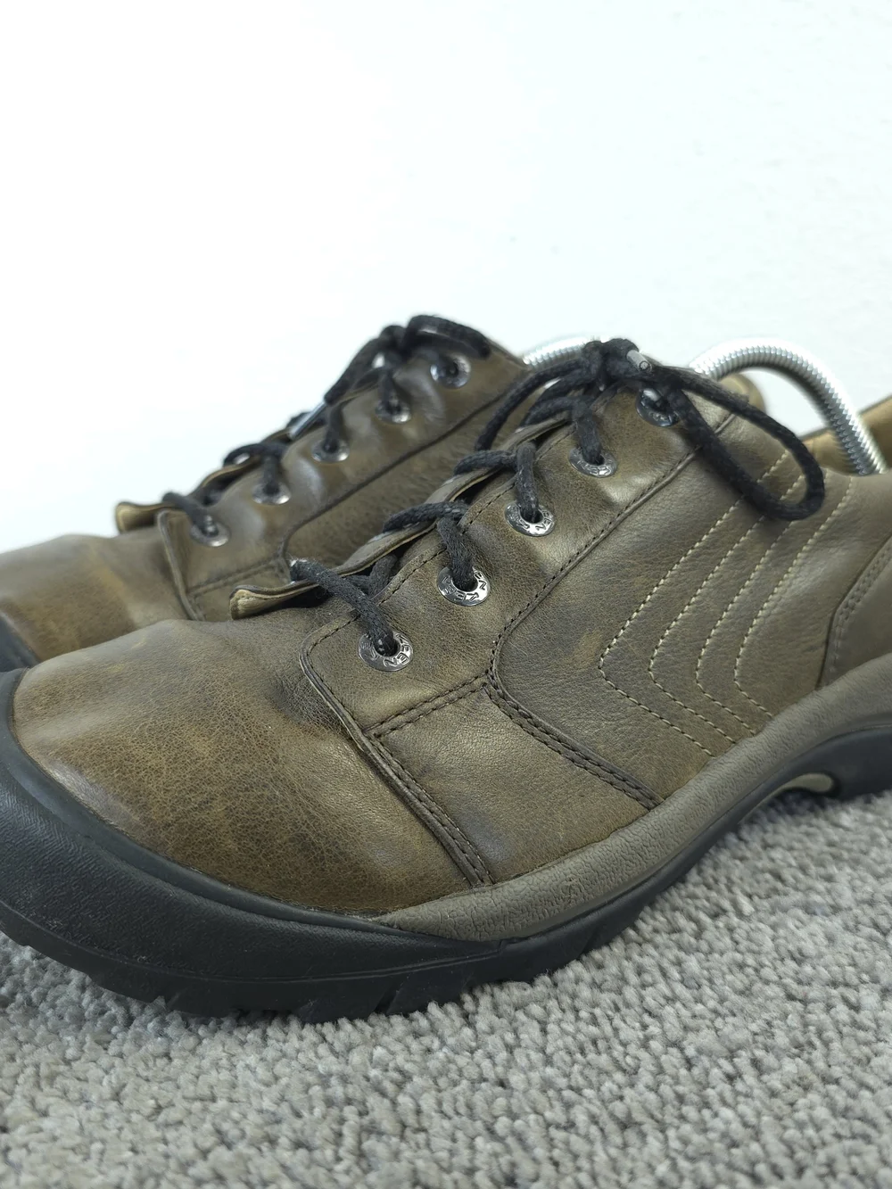 Keen Alki Mens Size 10 Shoes Brown Leather Lace Up Walking Casual Sneakers